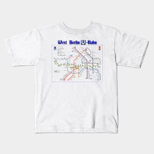 Vintage West Berlin U-Bahn Kids T-Shirt